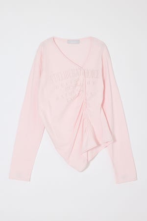 【SS先行アイテム】FRONT GATHER DOCKING L/S トップス