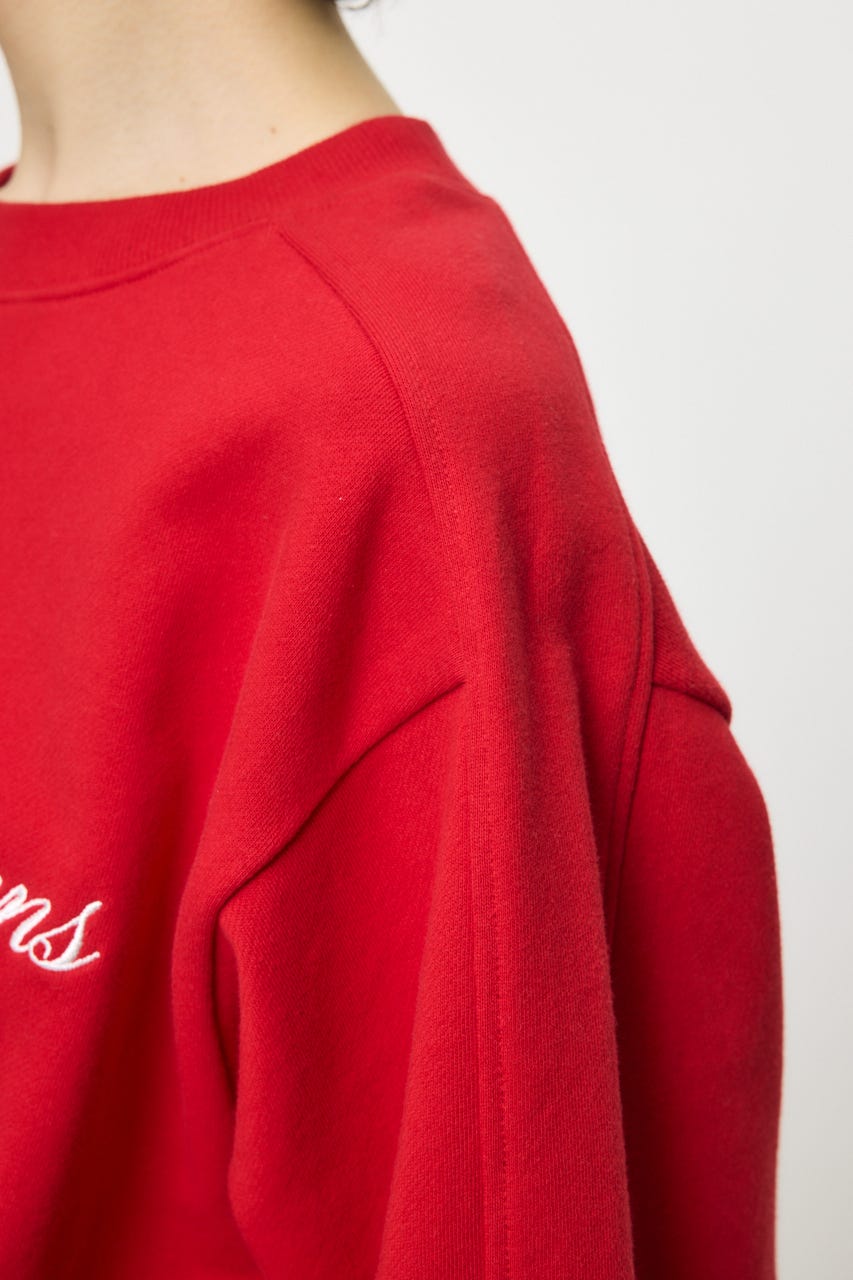 CC EMBROIDERY プルオーバー RED FREE