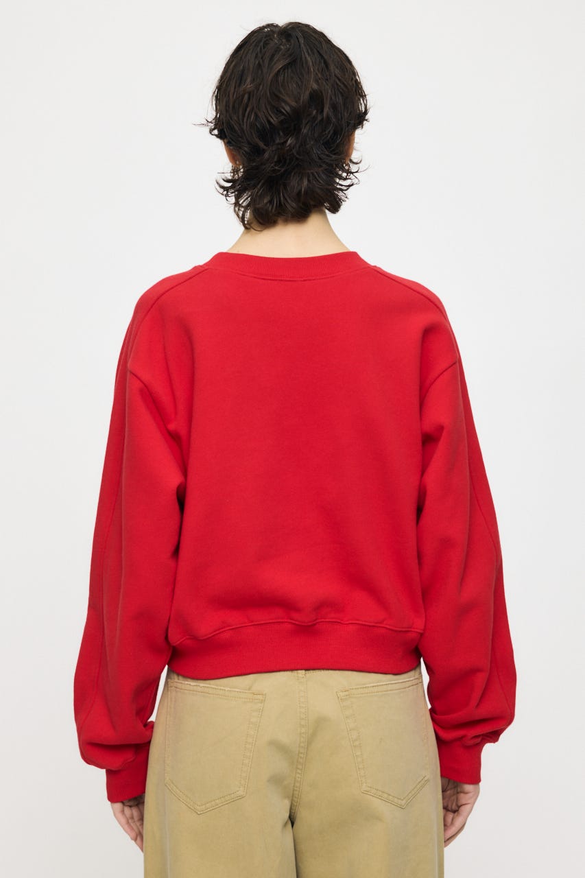 CC EMBROIDERY プルオーバー RED FREE