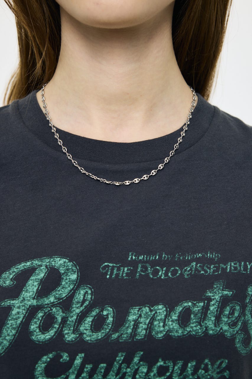 NOSTALGIC LETTERED TEE L/BLK FREE