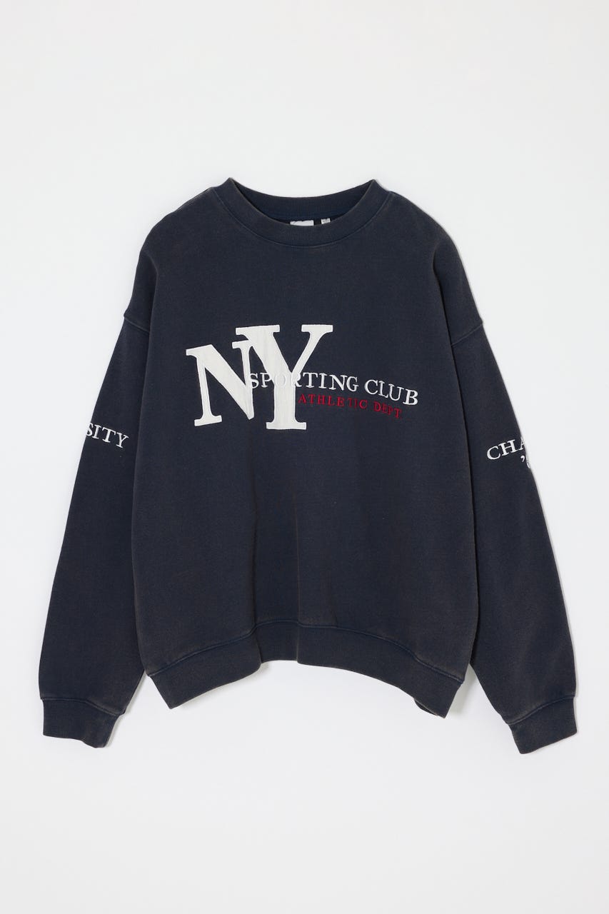 NY LOOSE SWEAT シャツ NVY FREE