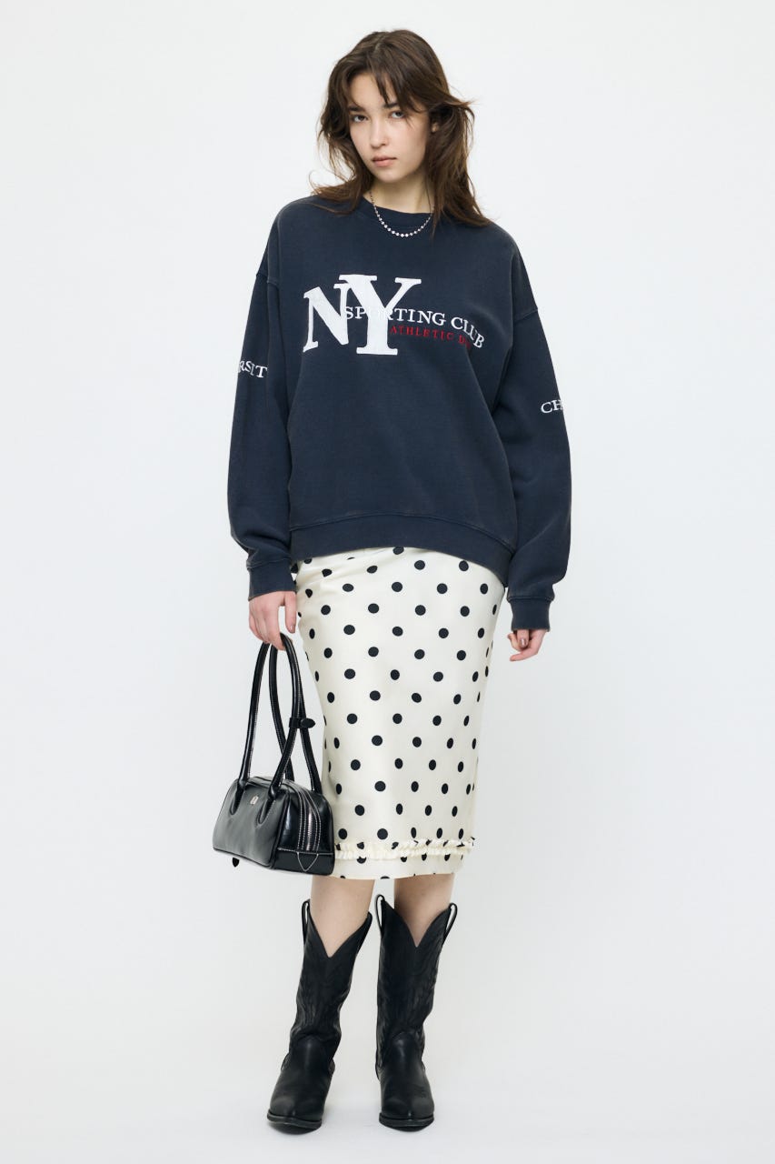 NY LOOSE SWEAT シャツ NVY FREE