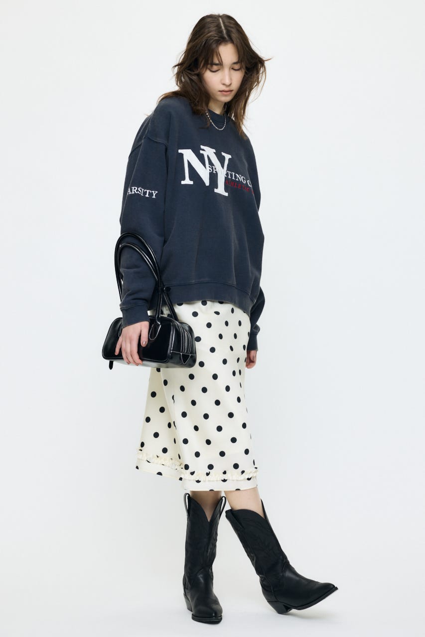 NY LOOSE SWEAT シャツ NVY FREE