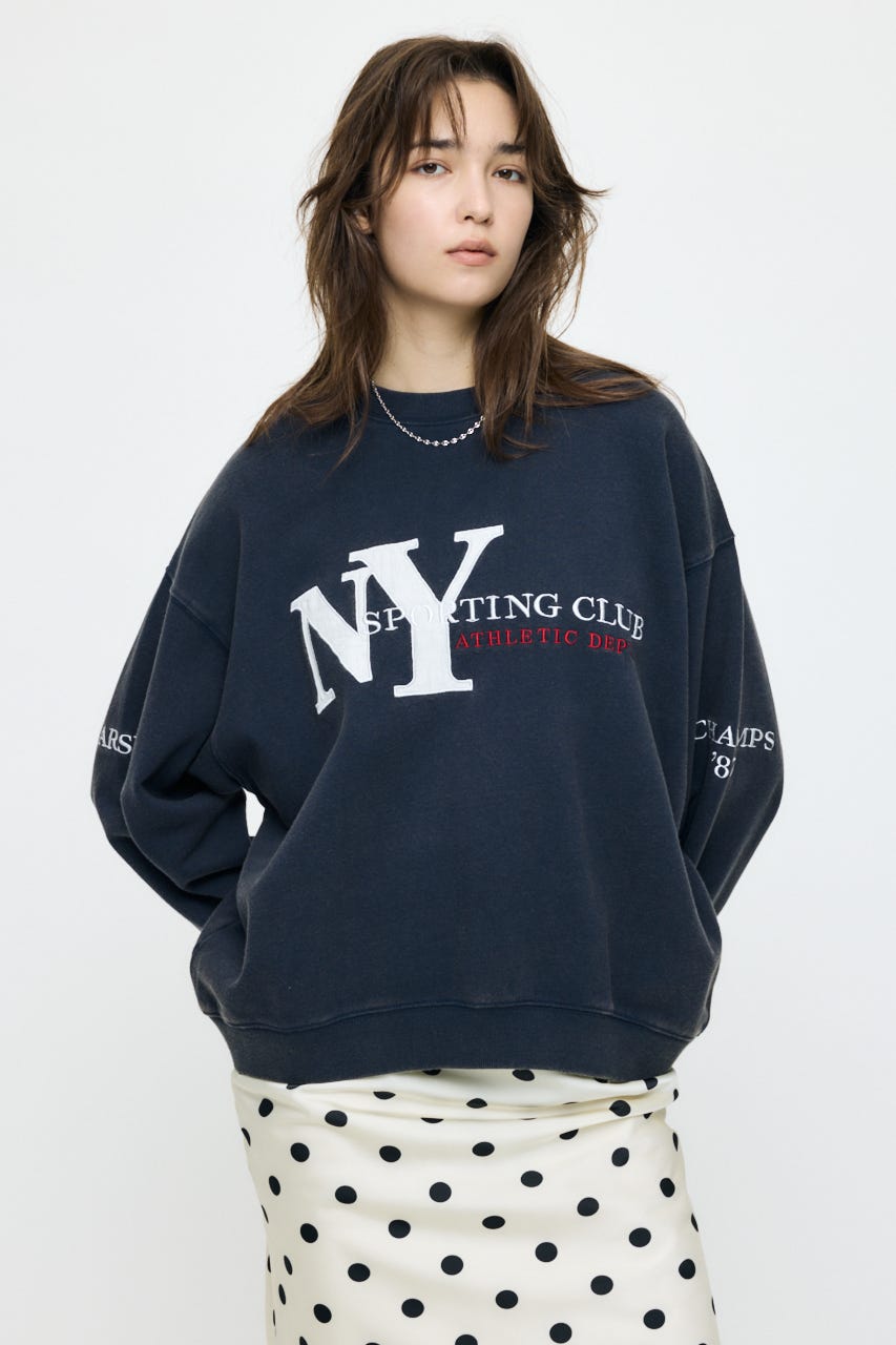 NY LOOSE SWEAT シャツ NVY FREE