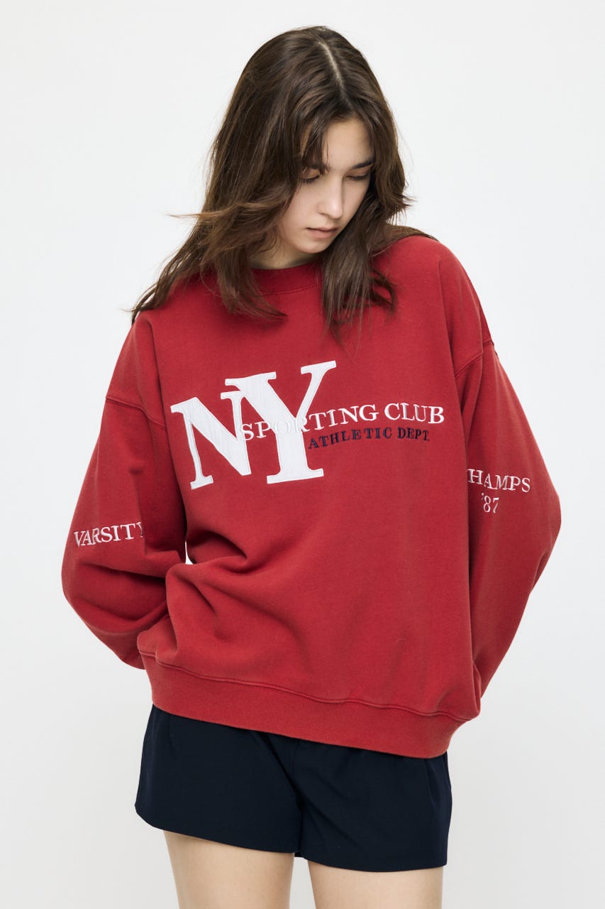 NY LOOSE SWEAT シャツ RED FREE