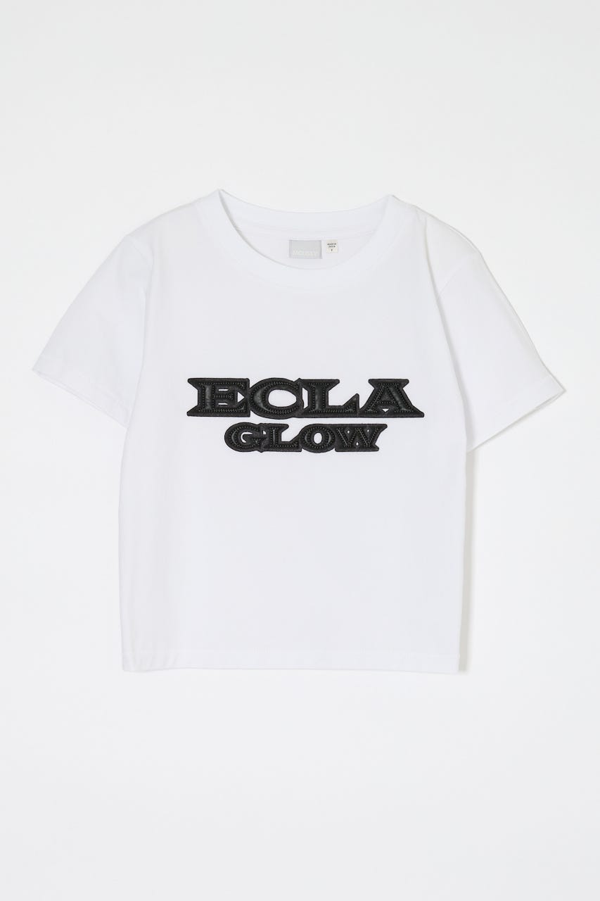 LEATHER PATCH Tシャツ WHT FREE