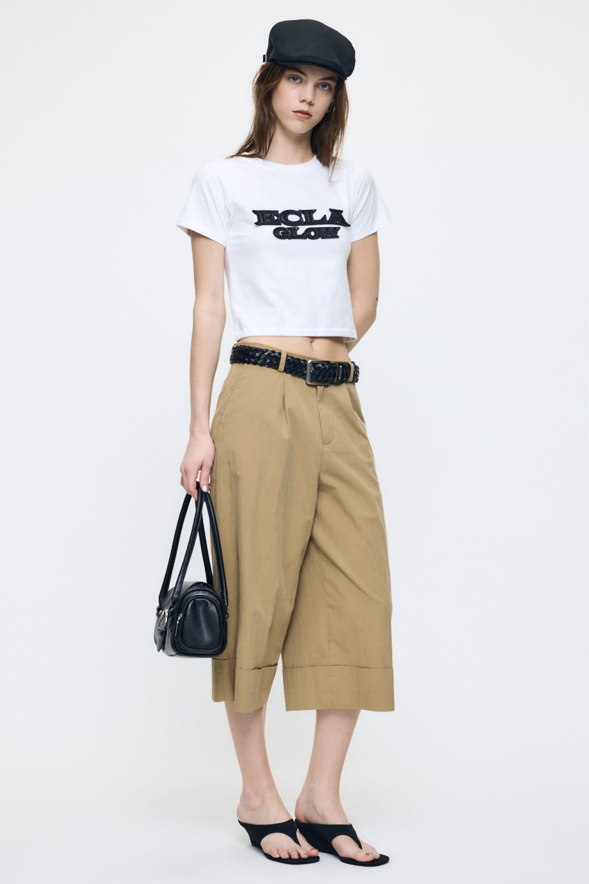 LEATHER PATCH Tシャツ WHT FREE