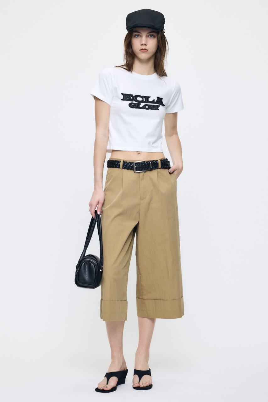 LEATHER PATCH Tシャツ WHT FREE
