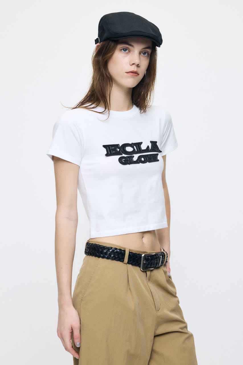 LEATHER PATCH Tシャツ WHT FREE