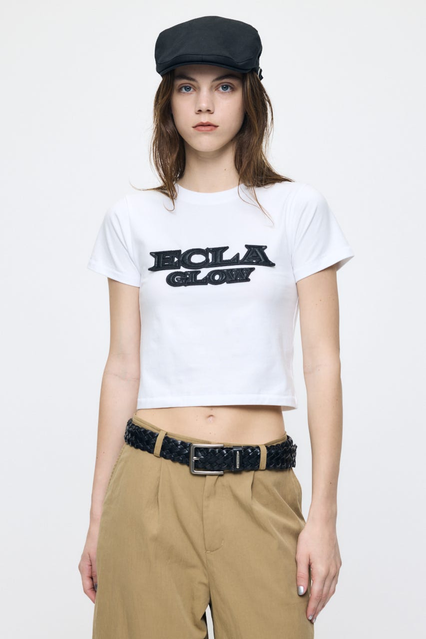 LEATHER PATCH Tシャツ WHT FREE