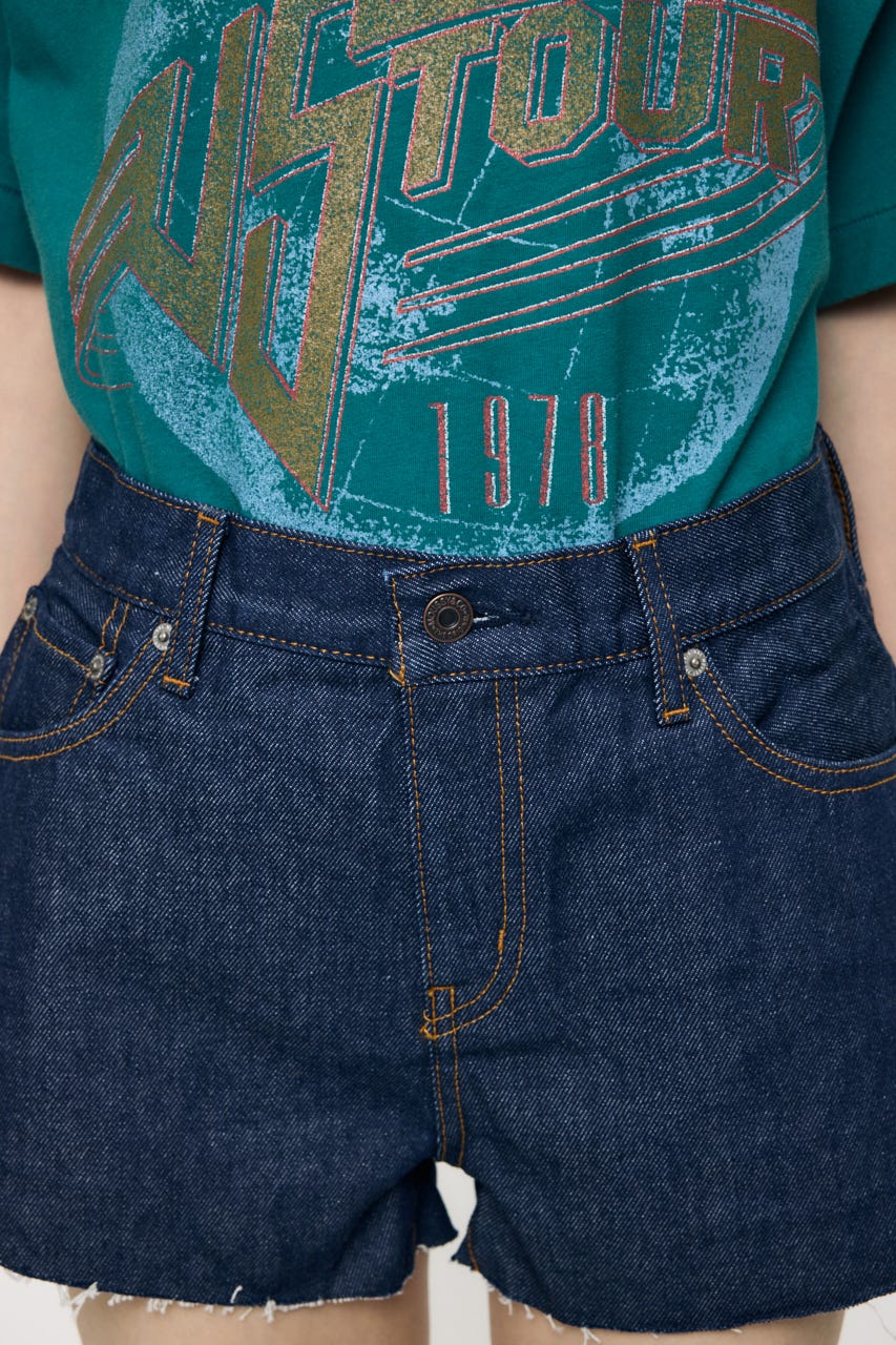 MIDRISE RIPPED ショーツ One Wash 1