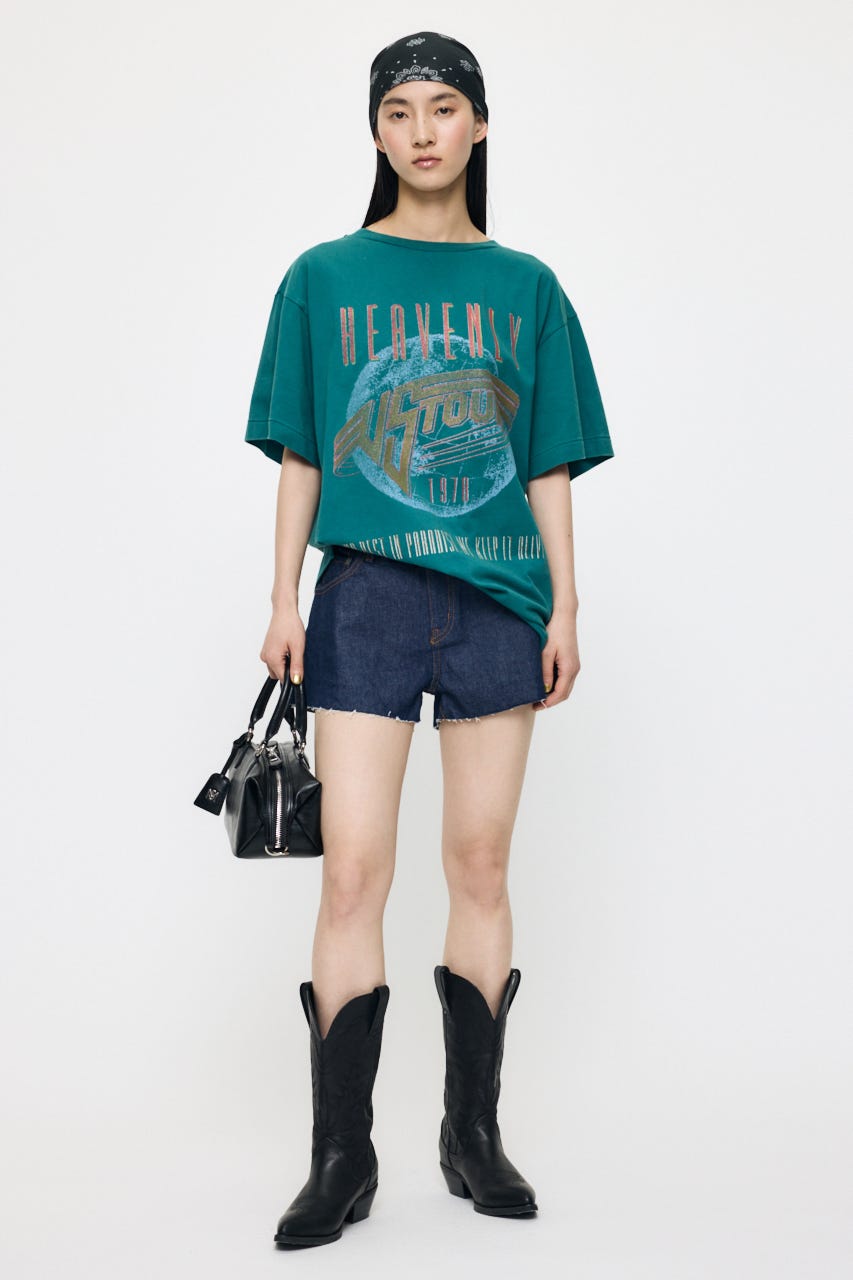 MIDRISE RIPPED ショーツ One Wash 1