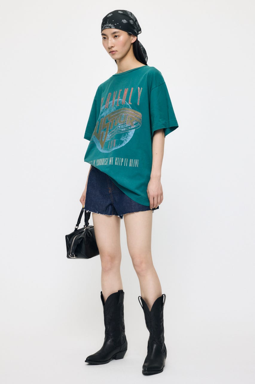 MIDRISE RIPPED ショーツ One Wash 1