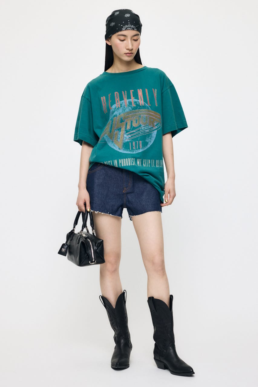 MIDRISE RIPPED ショーツ One Wash 1