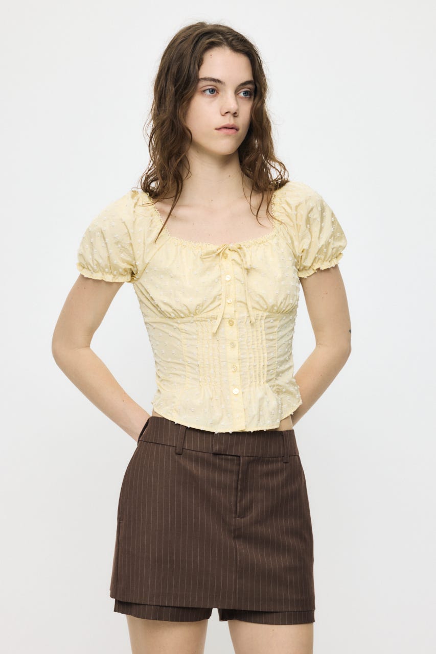 POLKA DOT CORSET ブラウス L/YEL 1