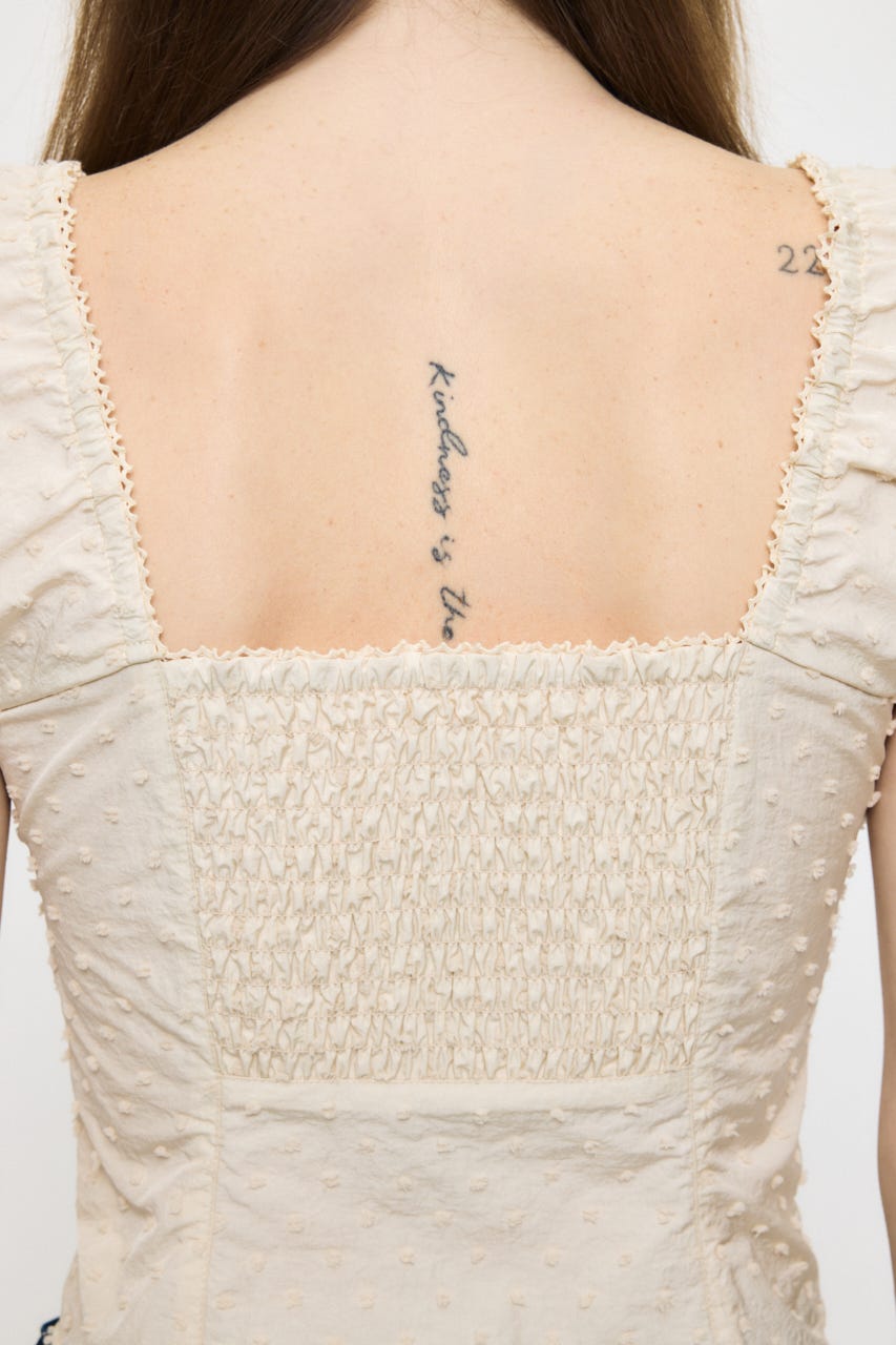 POLKA DOT CORSET ブラウス O/WHT 1