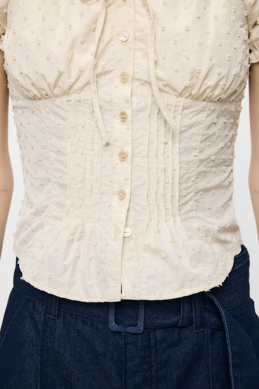 POLKA DOT CORSET ブラウス O/WHT 1