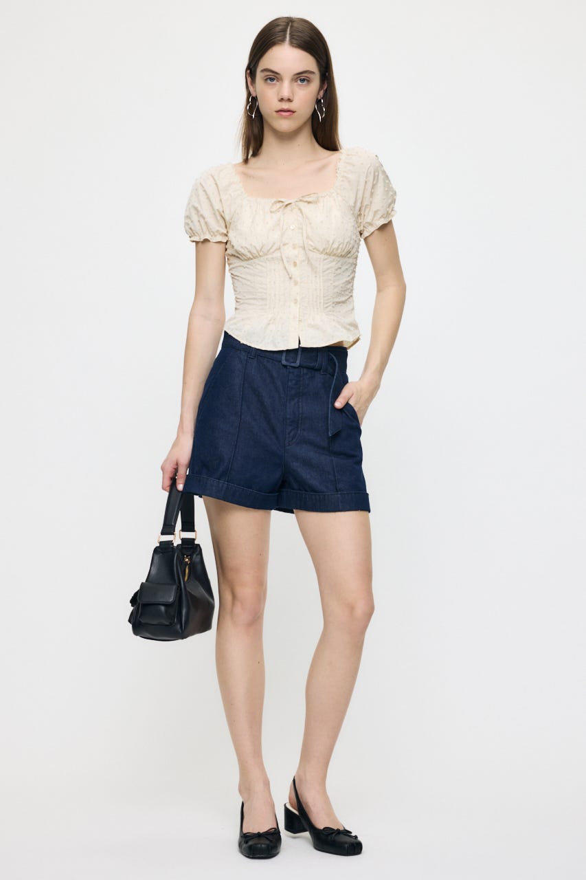 POLKA DOT CORSET ブラウス O/WHT 1