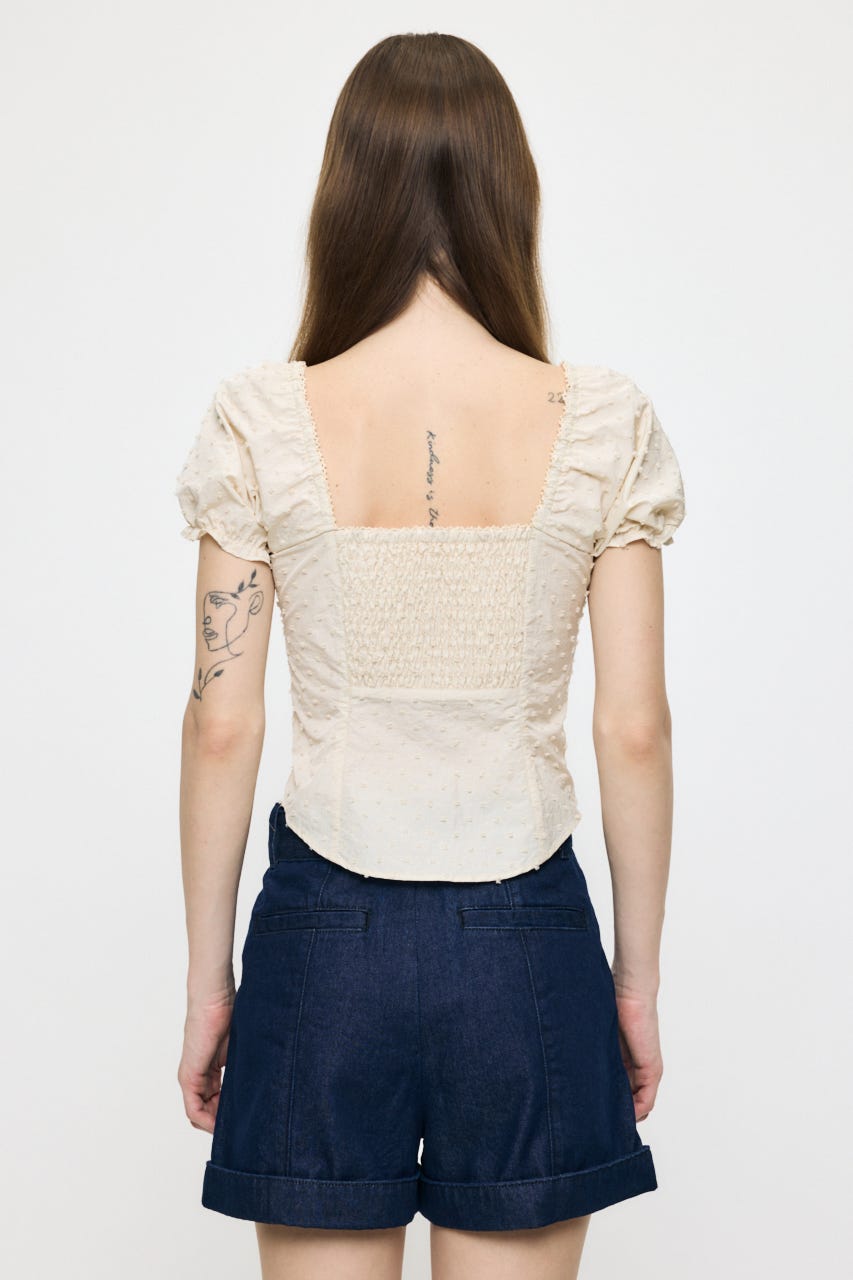 POLKA DOT CORSET ブラウス O/WHT 1