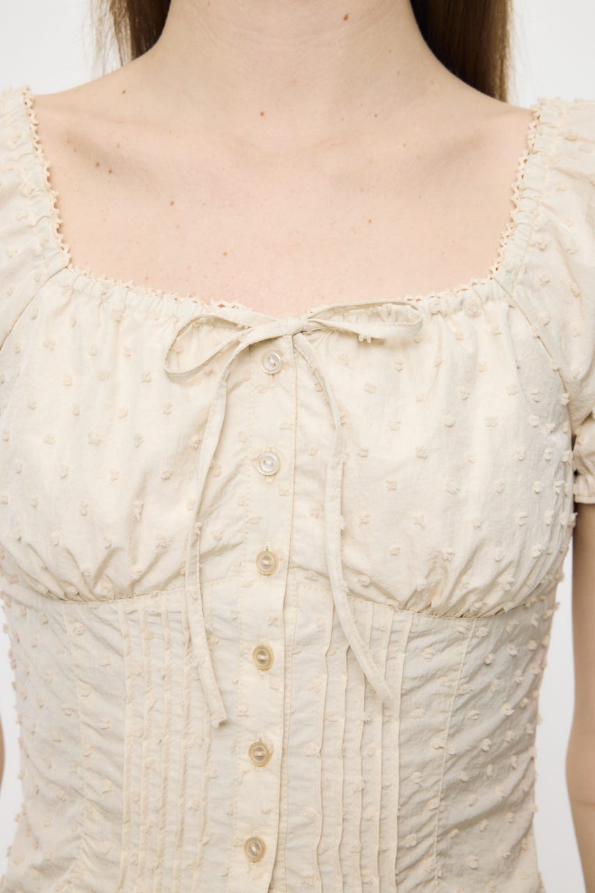POLKA DOT CORSET ブラウス O/WHT 1