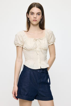 POLKA DOT CORSET ブラウス