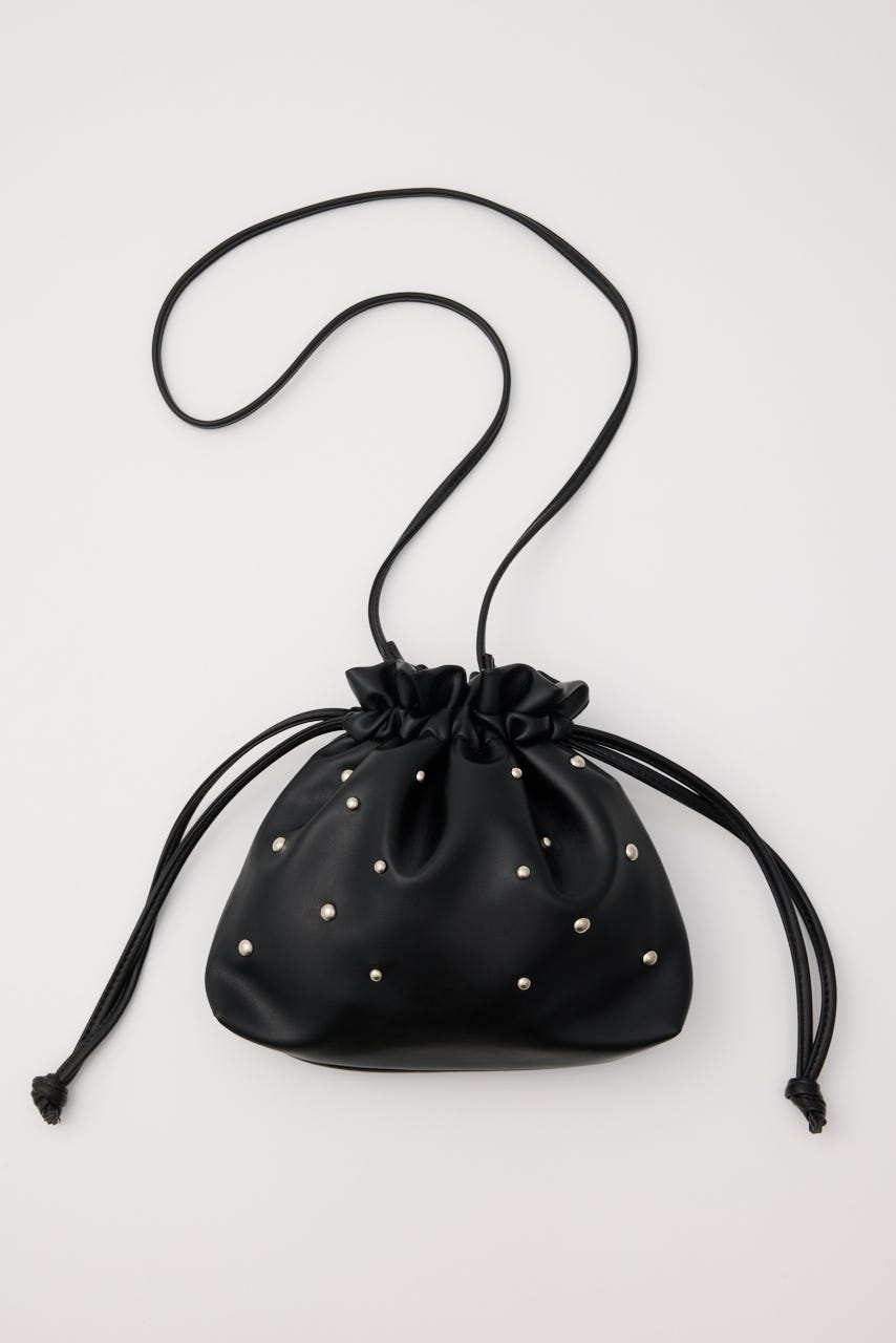 F/LEATHER PURSE BAG（BLK） BLK FREE