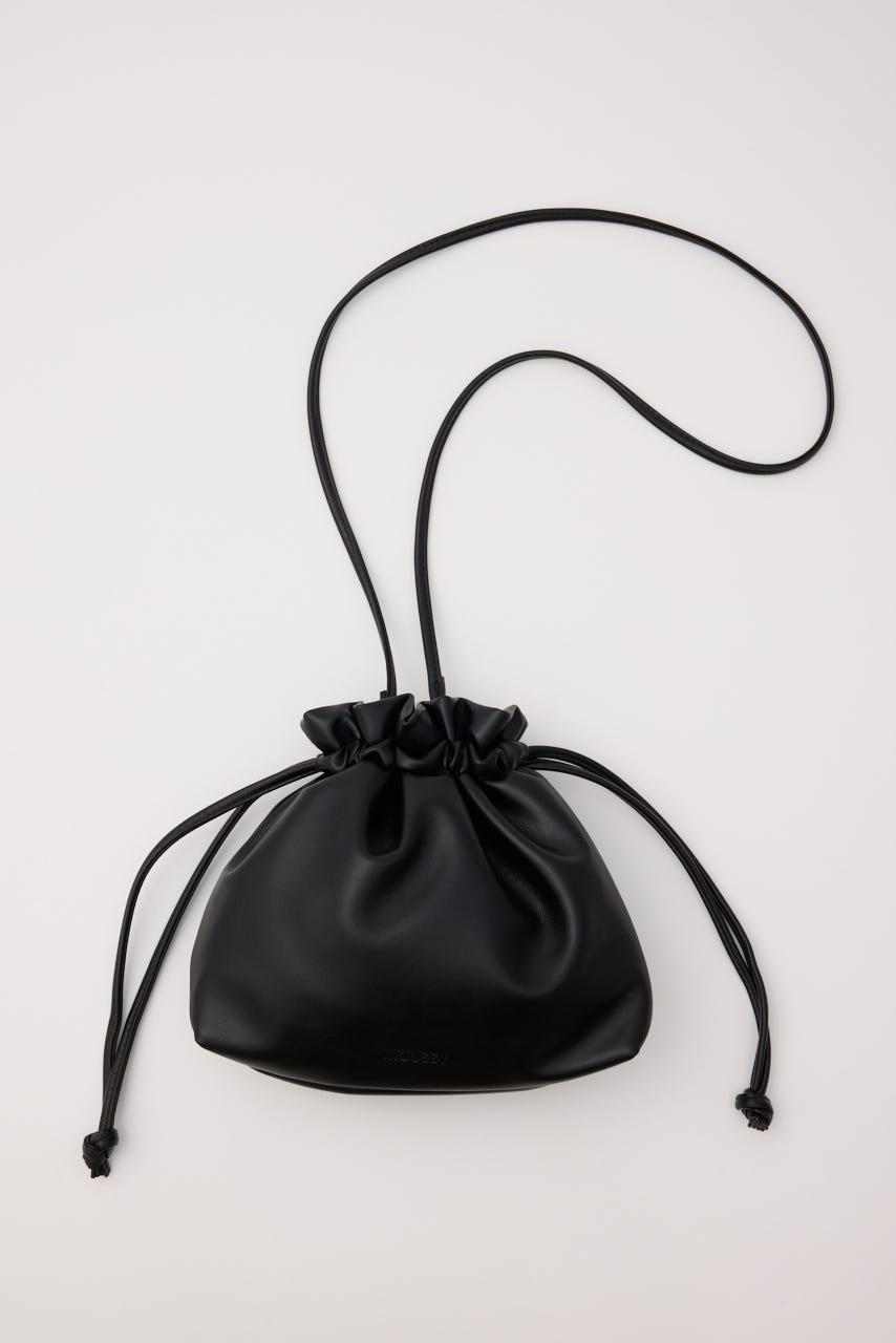 F/LEATHER PURSE BAG（BLK） BLK FREE
