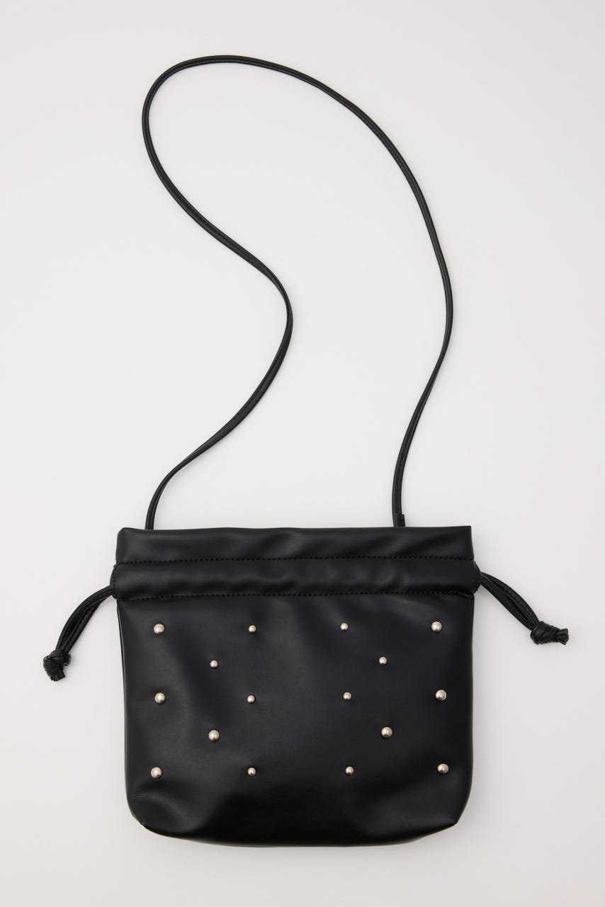 F/LEATHER PURSE BAG（BLK） BLK FREE