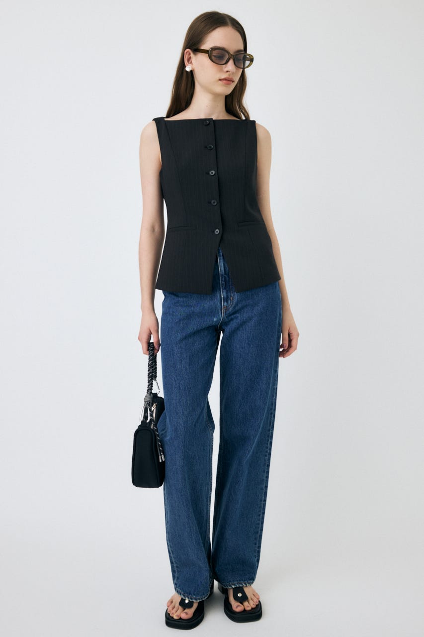 HIGH WAIST STRAIGHT BLU 23inch