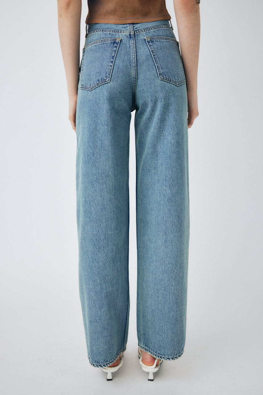 HIGH WAIST STRAIGHT L/BLU 23inch