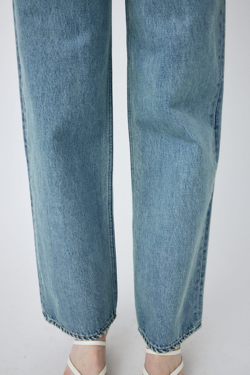 HIGH WAIST STRAIGHT L/BLU 23inch