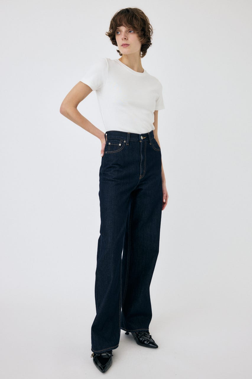 HIGH WAIST STRAIGHT One Wash 24inch