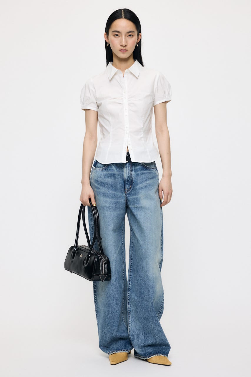 MIDRISE CURVED WIDE ストレート BLU 26inch