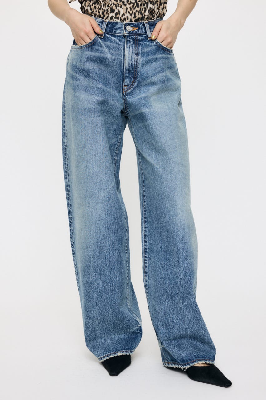 MIDRISE CURVED WIDE ストレート BLU 26inch