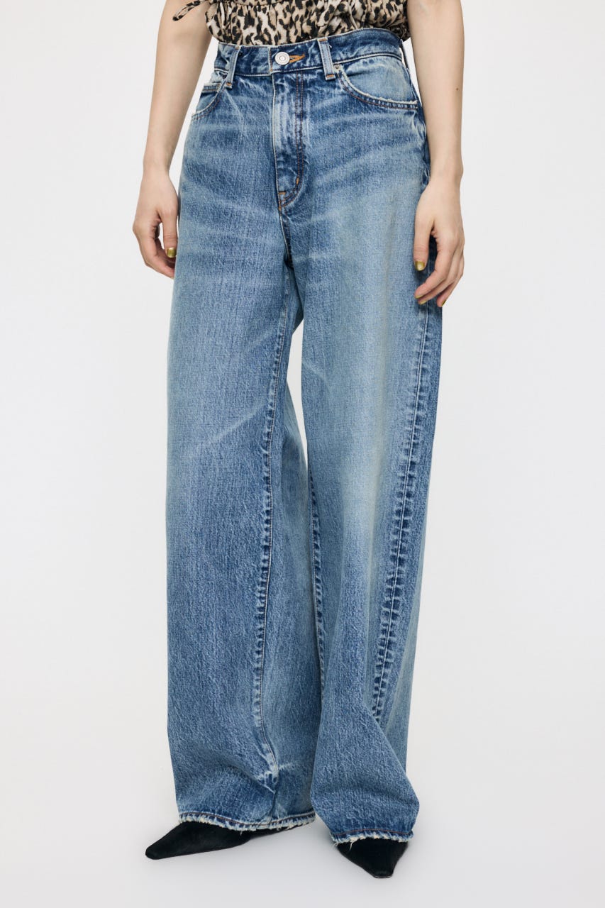 MIDRISE CURVED WIDE ストレート BLU 26inch