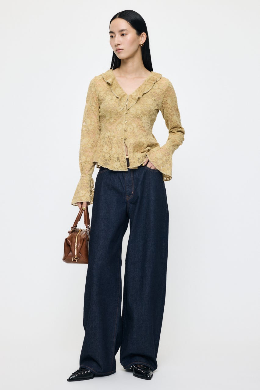 MIDRISE CURVED WIDE ストレート One Wash 23inch