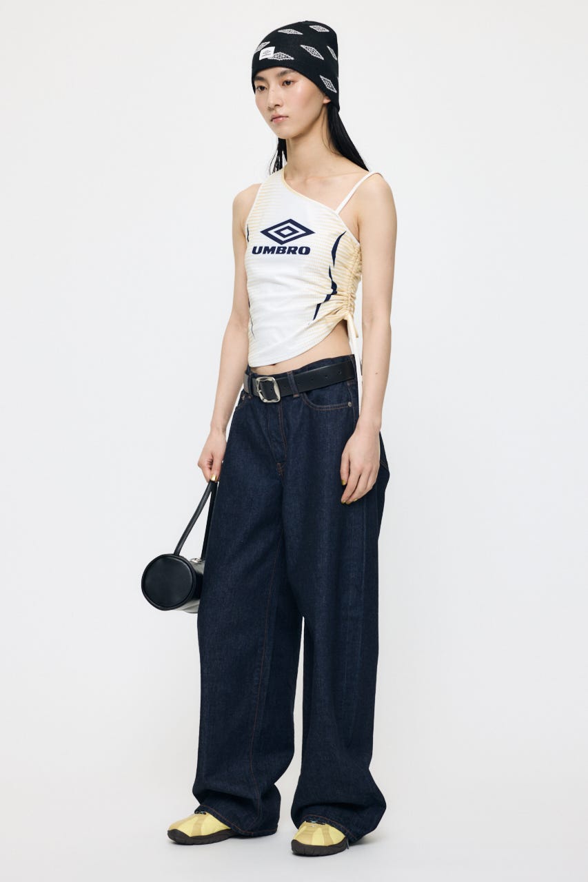 MIDRISE CURVED WIDE ストレート One Wash 23inch