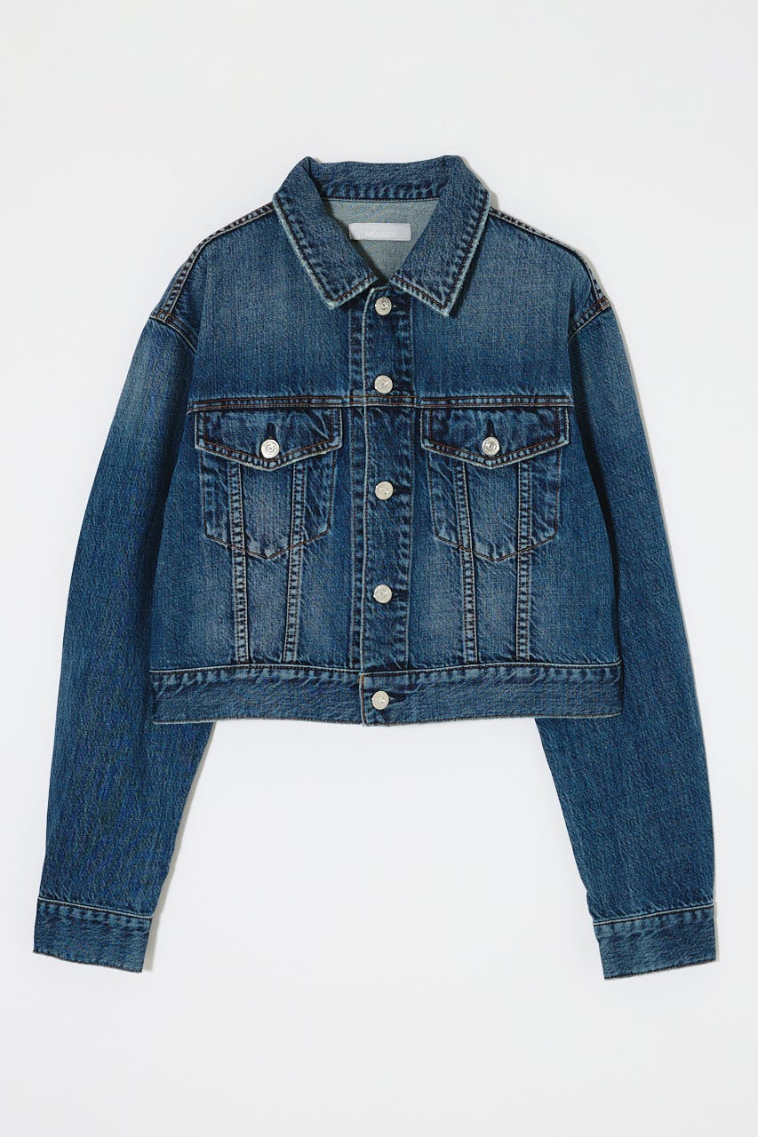 【SS先行アイテム】TENCEL DENIM SHORT ジャケット BLU FREE