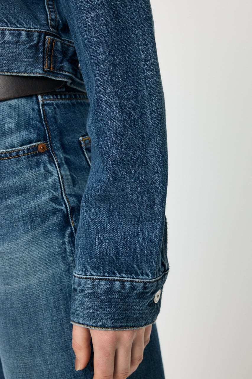 TENCEL(TM) DENIM SHORT ジャケット BLU FREE