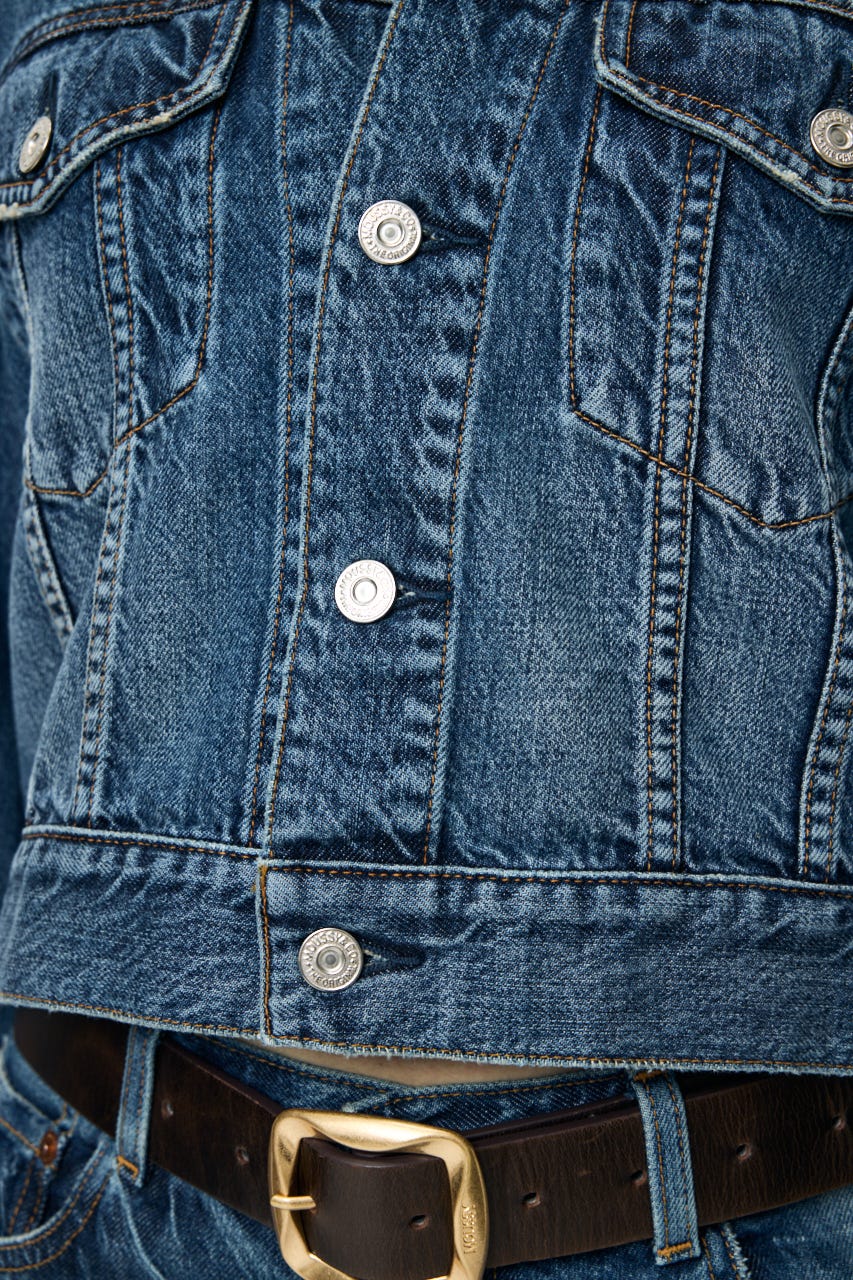 TENCEL(TM) DENIM SHORT ジャケット BLU FREE