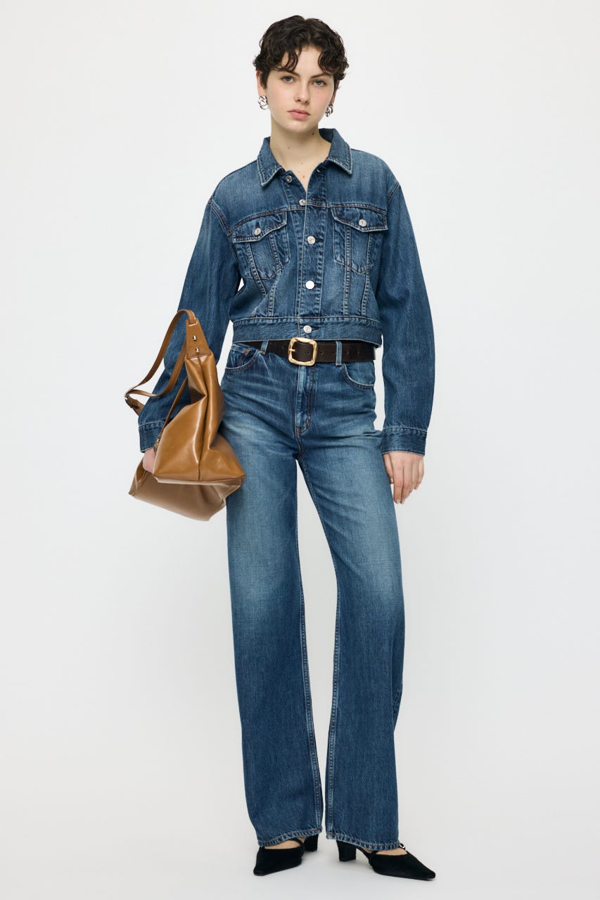 TENCEL(TM) DENIM SHORT ジャケット BLU FREE