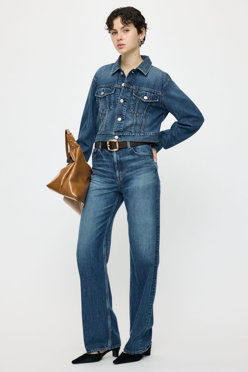 TENCEL(TM) DENIM SHORT ジャケット BLU FREE