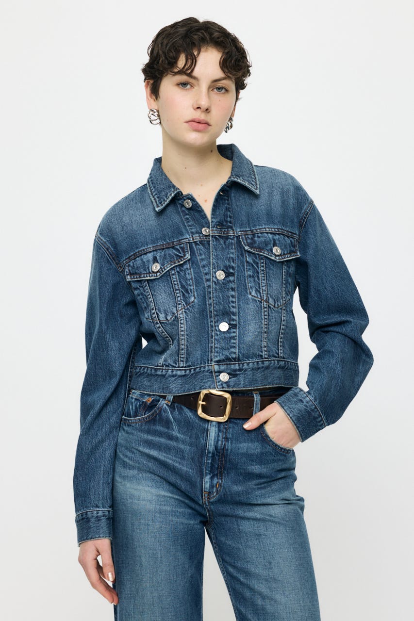 TENCEL(TM) DENIM SHORT ジャケット BLU FREE