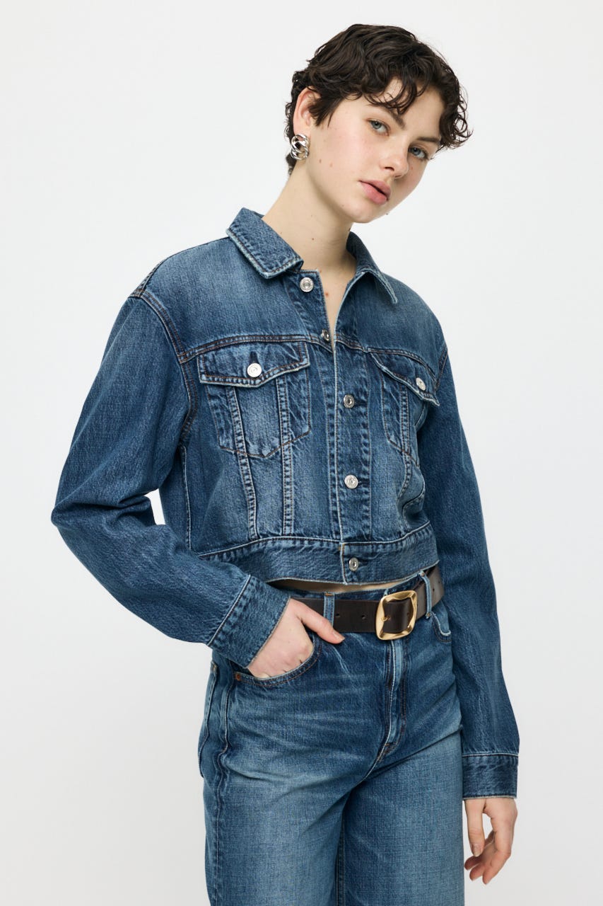 TENCEL(TM) DENIM SHORT ジャケット BLU FREE