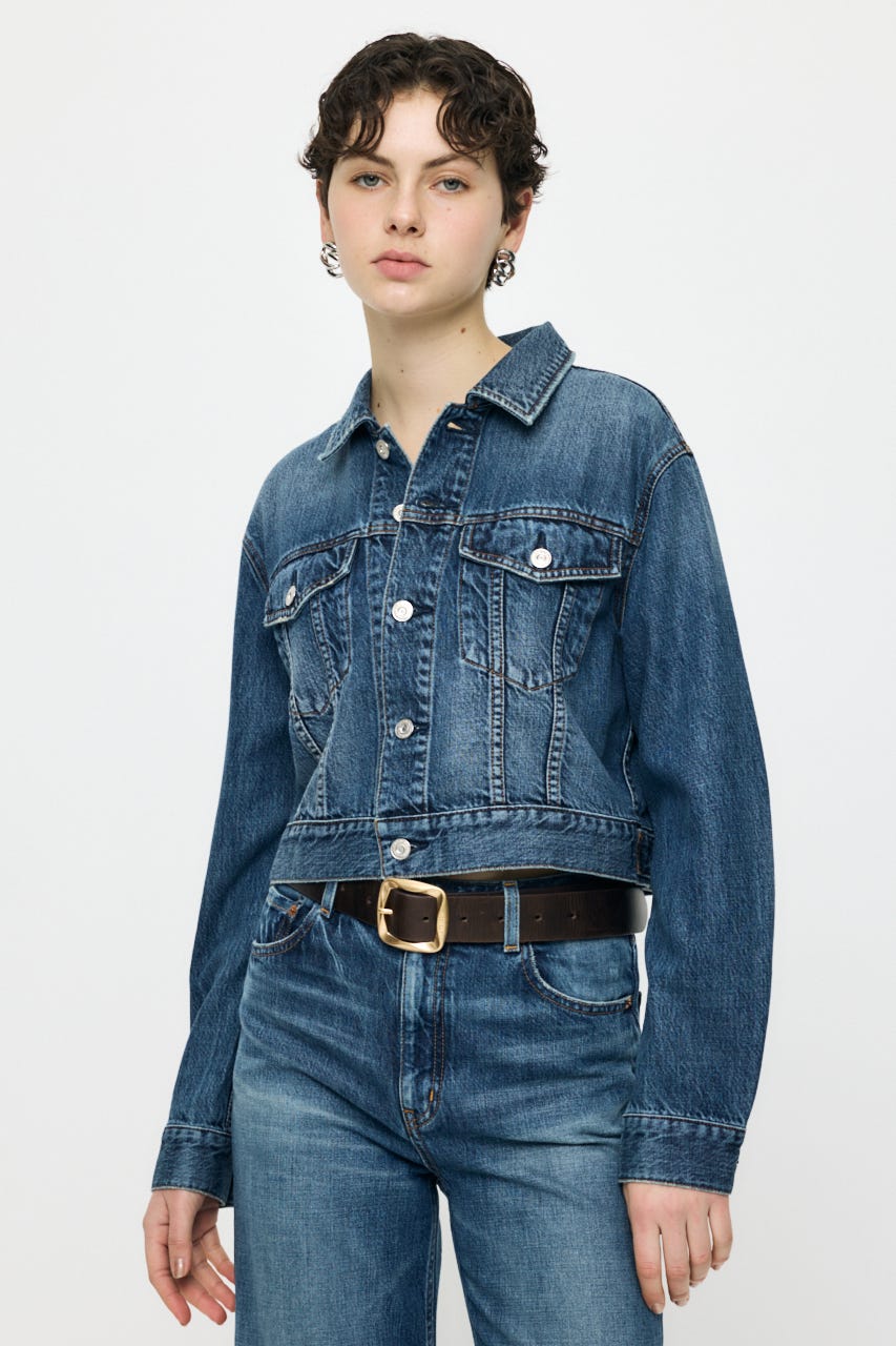 TENCEL(TM) DENIM SHORT ジャケット BLU FREE