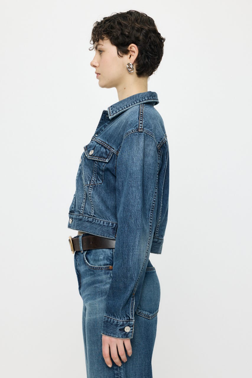 TENCEL(TM) DENIM SHORT ジャケット BLU FREE