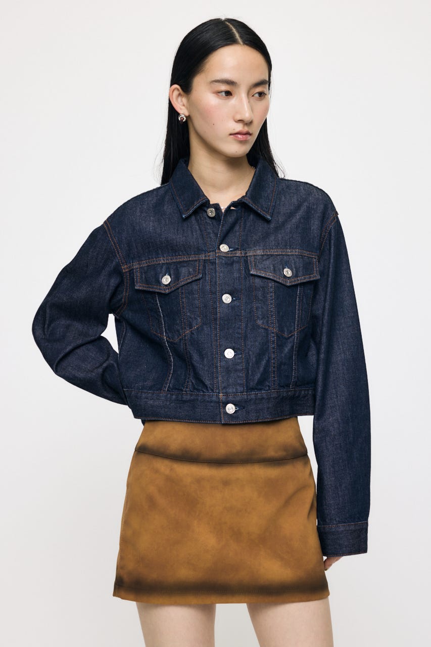 TENCEL(TM) DENIM SHORT ジャケット One Wash FREE