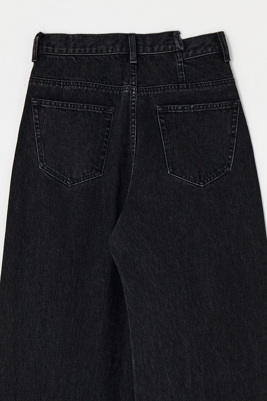 CROSS WAIST WIDE ストレート BLK 2
