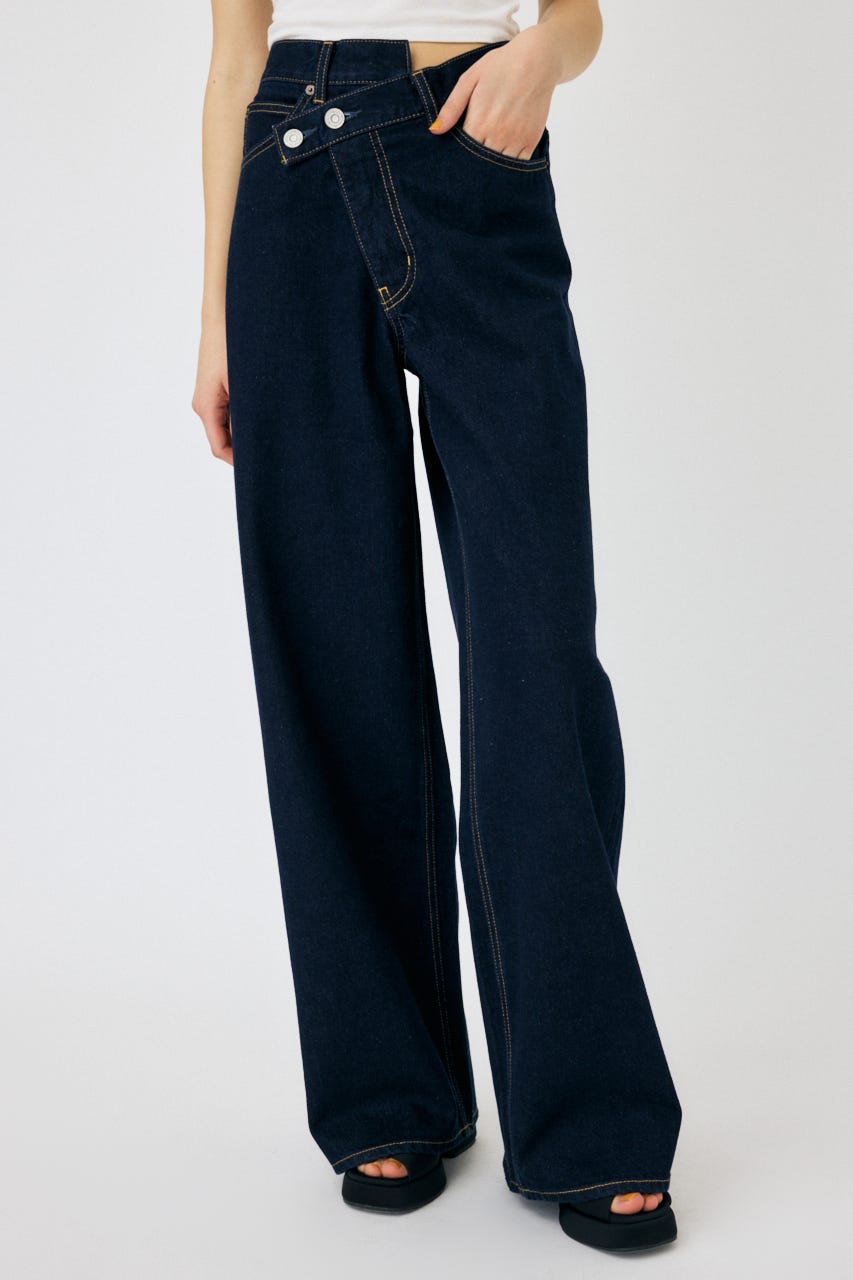 CROSS WAIST WIDE ストレート BLU 1