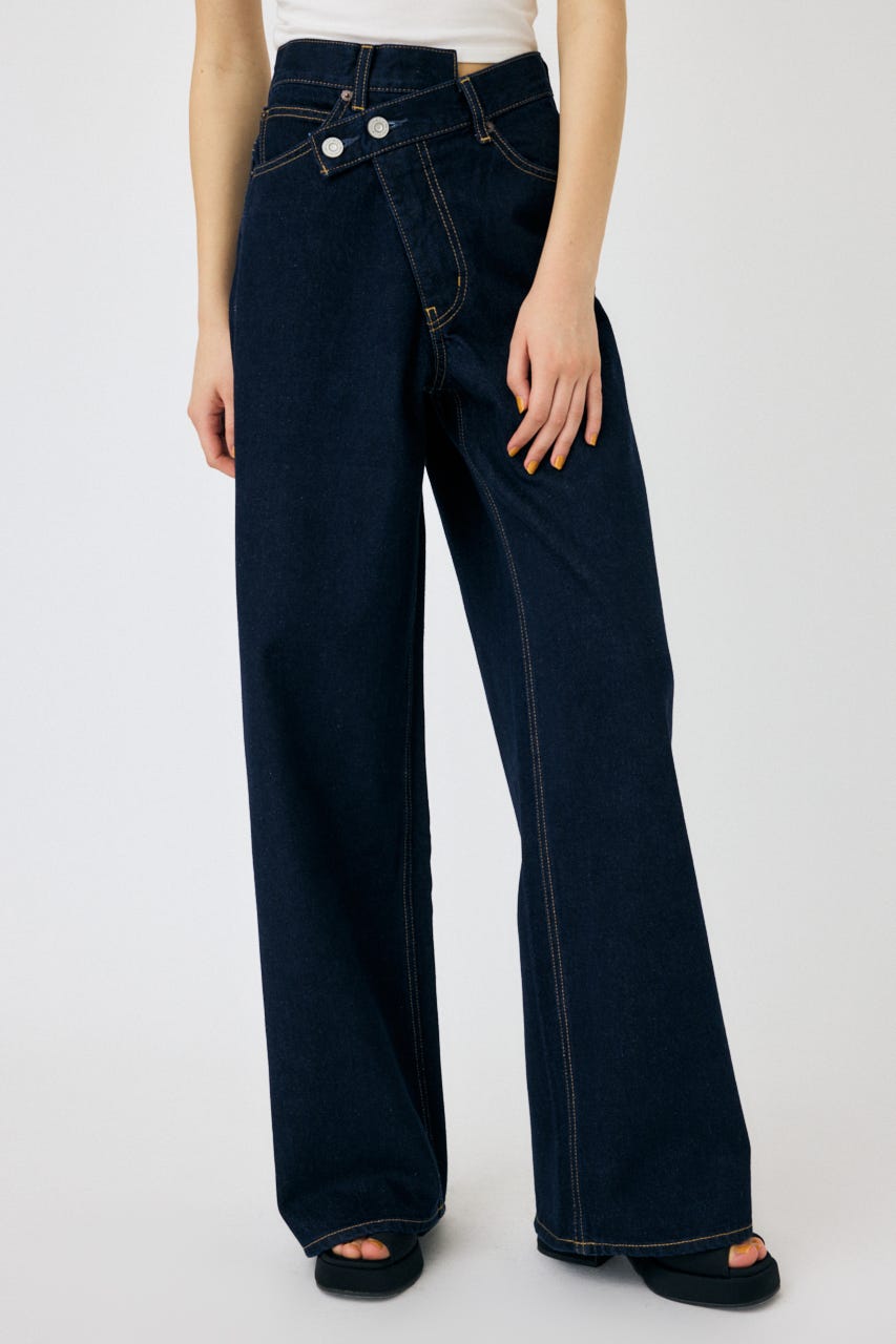 CROSS WAIST WIDE ストレート BLU 1